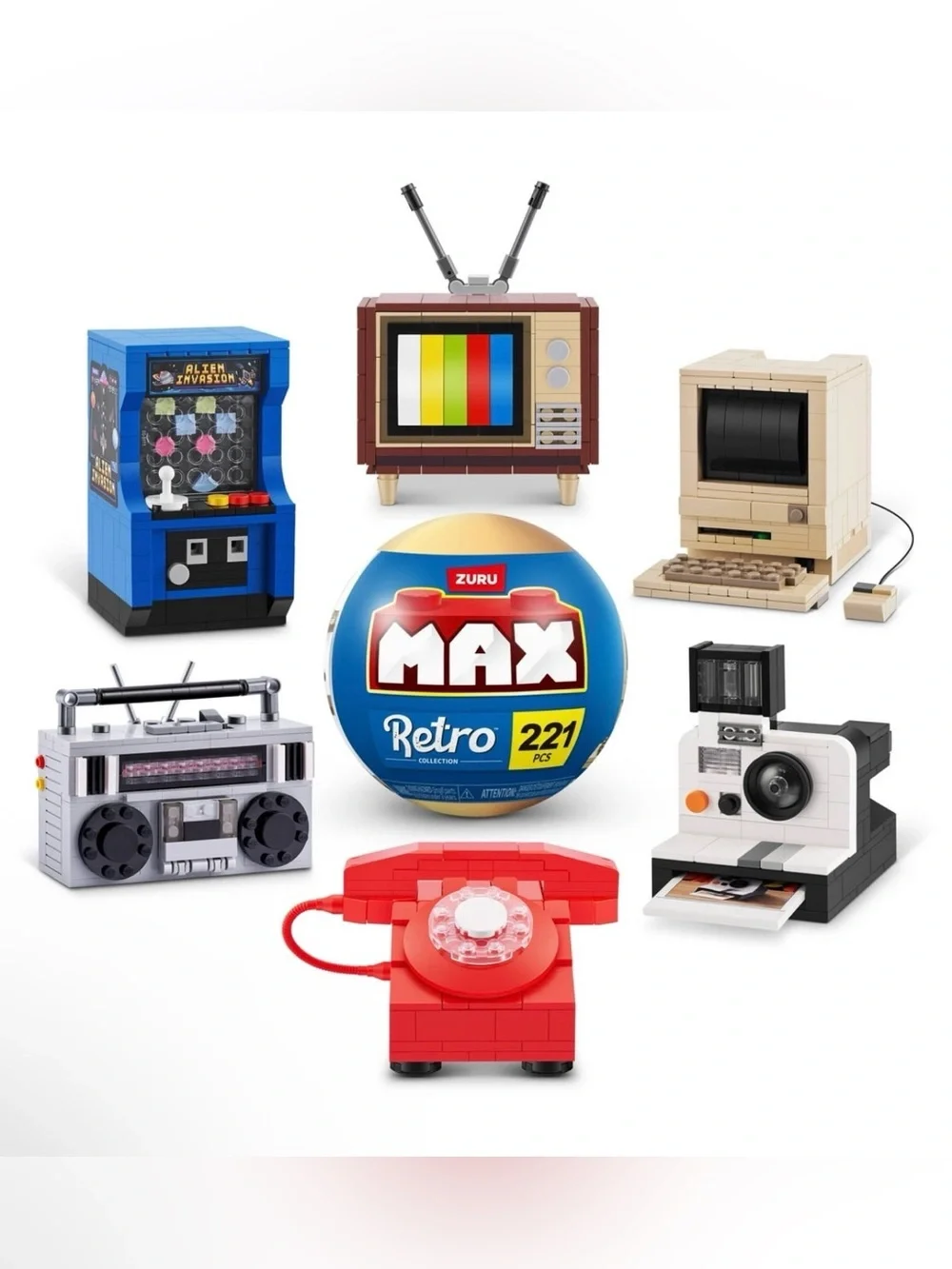 MAX Premium Retro Building Bricks Collection (Polaroid) by ZURU,